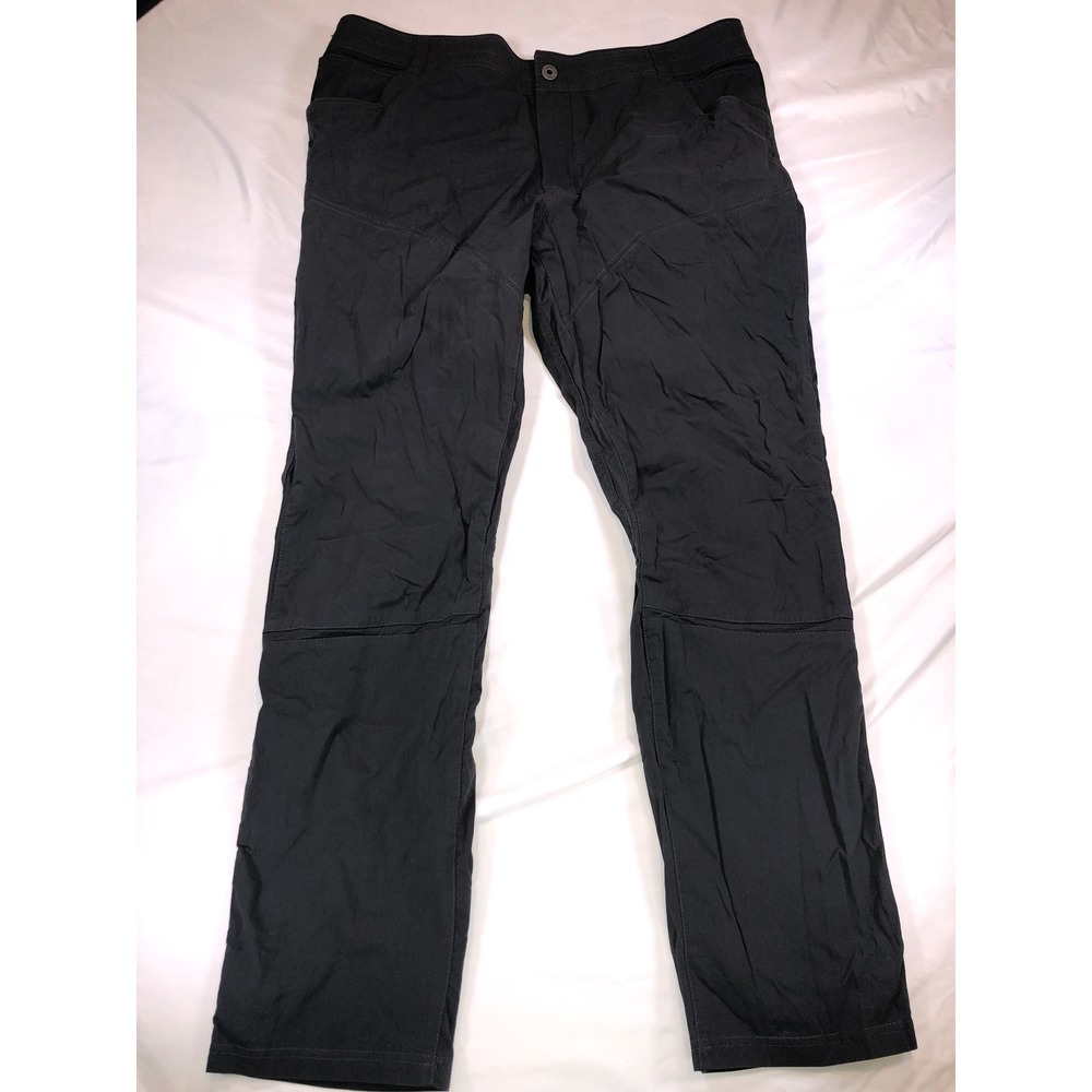 Kuhl Exoskeleton Hiking Pants Men 40x34 Black Charcoal Technical Stretch Outdoor